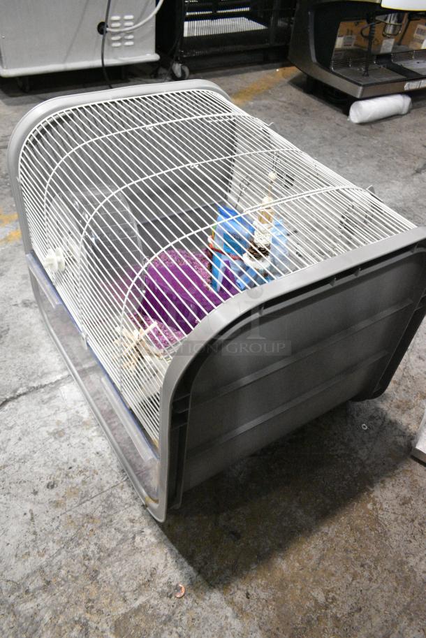 Gray Countertop Hamster Cage. - Image 3 of 3