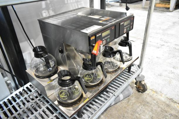 Bunn AXIOM 0/6 TWIN Stainless Steel Commercial Countertop 6 Burner Coffee Machine w/ Hot Water Dispenser and 6 Coffee Pots. 120/208-240 Volts, 1 Phase. - Image 2 of 4