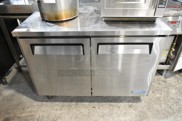 Turbo Air MUR-48 Stainless Steel Commercial Sandwich Salad Prep Table Bain Marie Mega Top on Commercial Casters. 115 Volts, 1 Phase. Tested and Working! - Image 1 of 6
