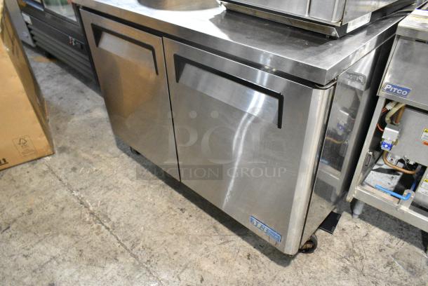 Turbo Air MUR-48 Stainless Steel Commercial Sandwich Salad Prep Table Bain Marie Mega Top on Commercial Casters. 115 Volts, 1 Phase. Tested and Working! - Image 3 of 6