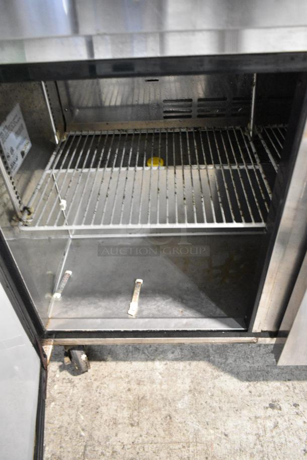Turbo Air MUR-48 Stainless Steel Commercial Sandwich Salad Prep Table Bain Marie Mega Top on Commercial Casters. 115 Volts, 1 Phase. Tested and Working! - Image 4 of 6