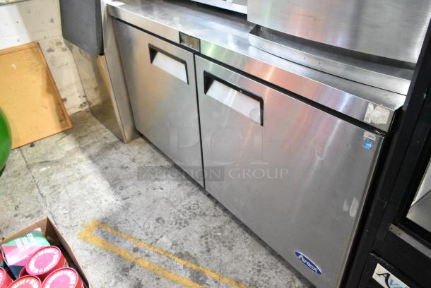 2019 Atosa MGF8403GR Stainless Steel Commercial 2 Door Undercounter Cooler. 115 Volts, 1 Phase. Tested and Working! - Image 3 of 6