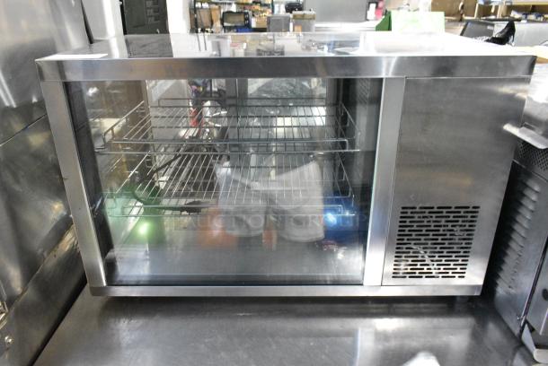 MBB36 Stainless Steel Commercial Countertop Display Cooler Merchandiser. 115 Volts, 1 Phase. Tested and Working! - Image 1 of 3