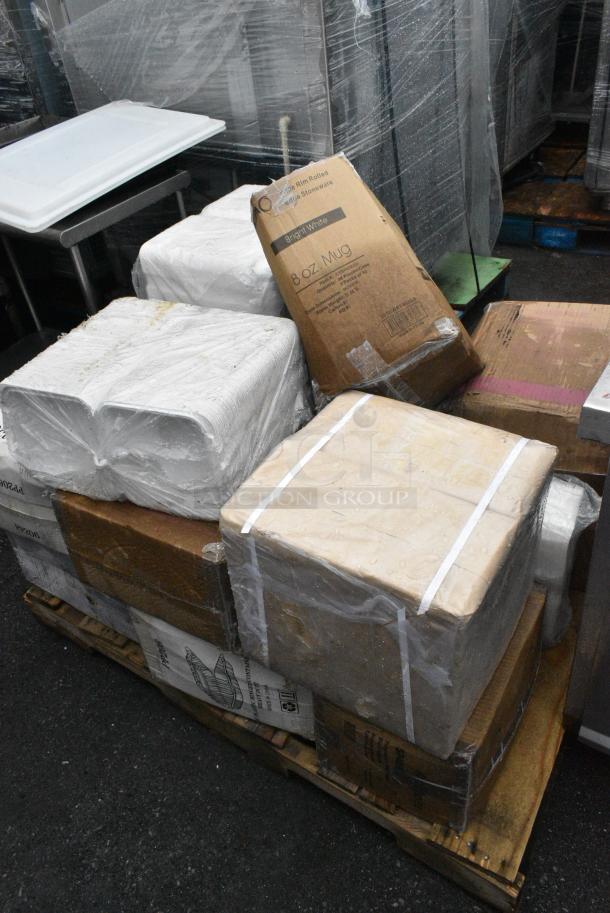 15 Boxes Including PP206 Hinged Plastic Containers, SP405BK Spoons, Ecodine 8" Clamshell Containers, HP59002133 Amana 59002133 Limiter, Electronic, 475TCPMSFMNT Mounting Kit. 15 Times Your Bid! - Image 2 of 9