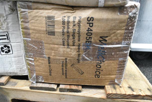 15 Boxes Including PP206 Hinged Plastic Containers, SP405BK Spoons, Ecodine 8" Clamshell Containers, HP59002133 Amana 59002133 Limiter, Electronic, 475TCPMSFMNT Mounting Kit. 15 Times Your Bid! - Image 4 of 9