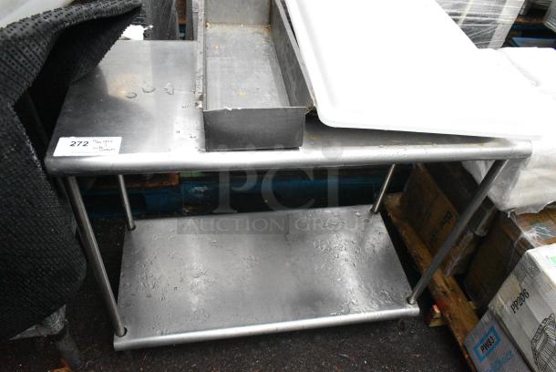 Stainless Steel Table w/ Metal Under Shelf and Contents. - Image 1 of 5