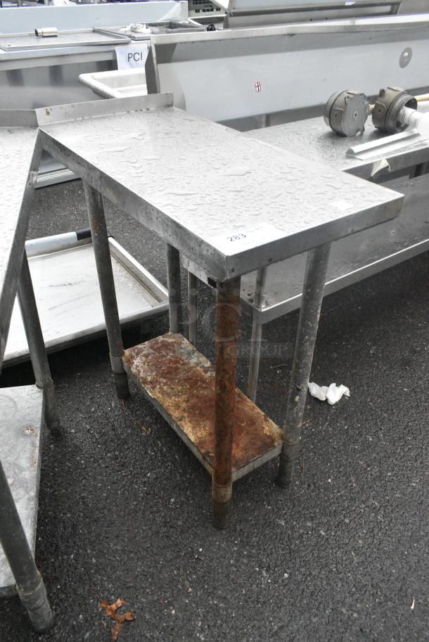 Stainless Steel Table w/ Metal Under Shelf. - Image 2 of 3