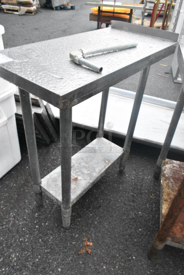 Stainless Steel Table w/ Metal Under Shelf. - Image 3 of 3