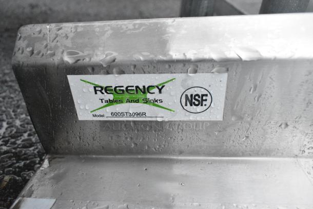 BRAND NEW SCRATCH AND DENT! Regency 600ST3096R Stainless Steel Counter w/ 1 Sink Bay. No Legs. Bay 16x20x12 - Image 4 of 4