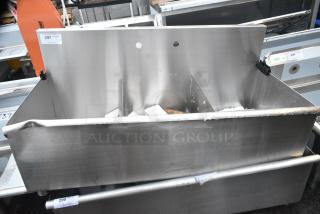 BRAND NEW SCRATCH AND DENT! Regency Stainless Steel 3 Bay Sink. No Legs. - Item #1156144