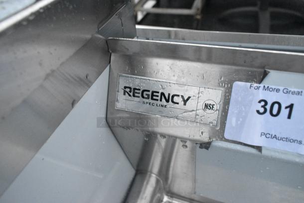 BRAND NEW SCRATCH AND DENT! Regency Spec Line Stainless Steel 3 Bay Sink w/ Dual Drain Boards. Bays 30x25x18 - Image 5 of 5