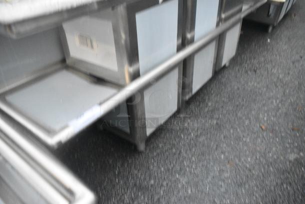 BRAND NEW SCRATCH AND DENT! Regency 600S31515215 66 1/2" 16-Gauge Stainless Steel Three Compartment Commercial Sink with 1 Drainboard - 15" x 15" x 12" Bowls. No Legs. - Image 2 of 3
