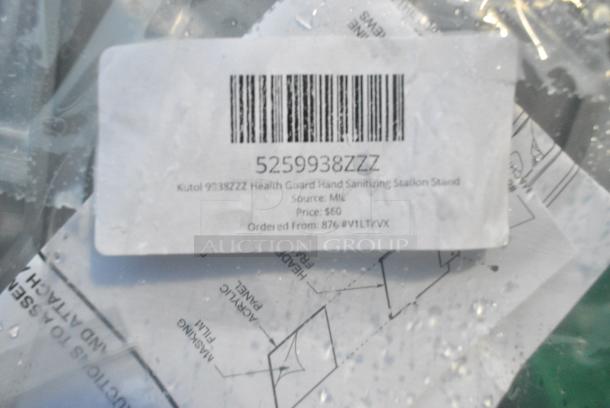 BRAND NEW SCRATCH AND DENT! 5259938ZZZ Kutol 9938ZZZ Health Guard Hand Sanitizing Station Stand - Image 3 of 3