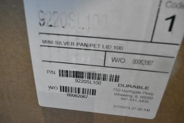 3 BRAND NEW SCRATCH AND DENT! Various Items Including Western Plastic 5139-L250 Aluminum Trays, Mini Silver Pan Pet Lid, Pitco Filter Sheets. 3 Times Your Bid! - Image 3 of 5