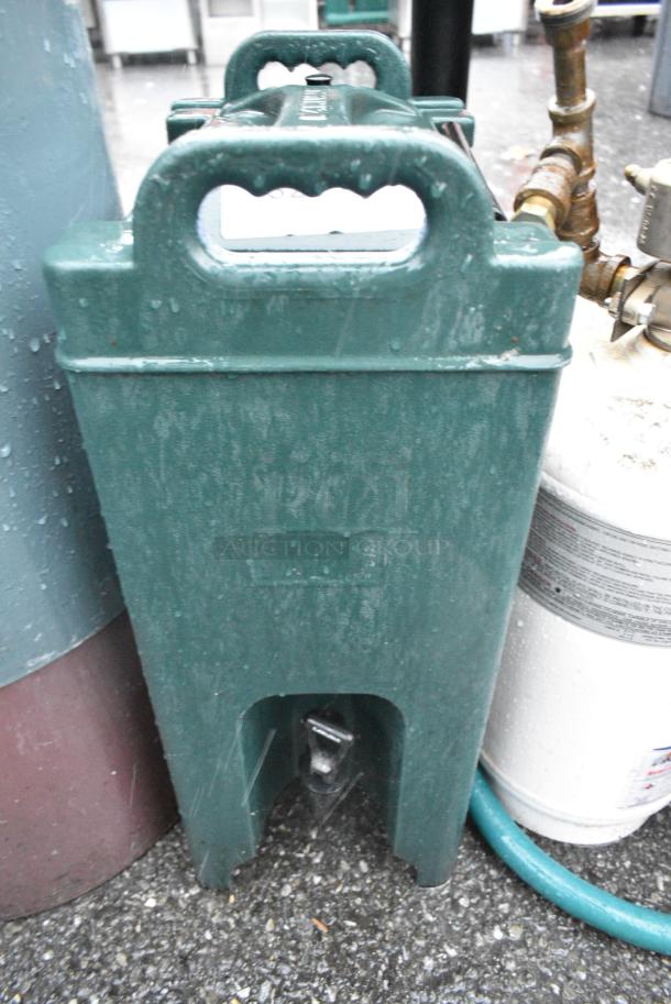 Green Poly Catering Case Beverage Holder Dispenser. - Image 1 of 3
