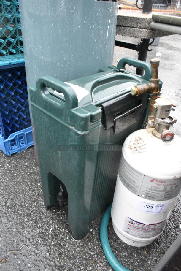Green Poly Catering Case Beverage Holder Dispenser. - Image 3 of 3
