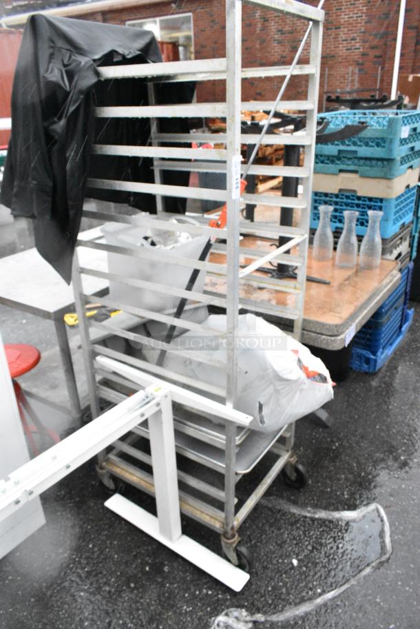 Metal Commercial Pan Transport Rack on Commercial Casters w/ Contents. - Image 2 of 5