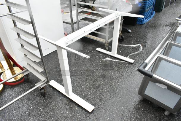 White Table Frame. - Image 2 of 4