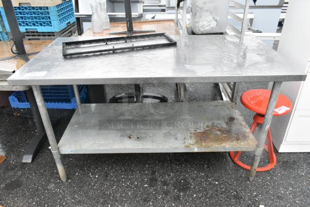 Stainless Steel Table w/ Metal Under Shelf. - Image 1 of 3