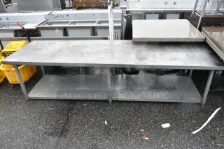 Stainless Steel Equipment Stand w/ Metal Under Shelf.