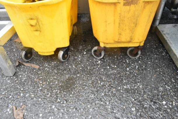 2 Yellow Poly Mop Bucket w/ Wringing Attachment. 2 Times Your Bid! - Image 4 of 4
