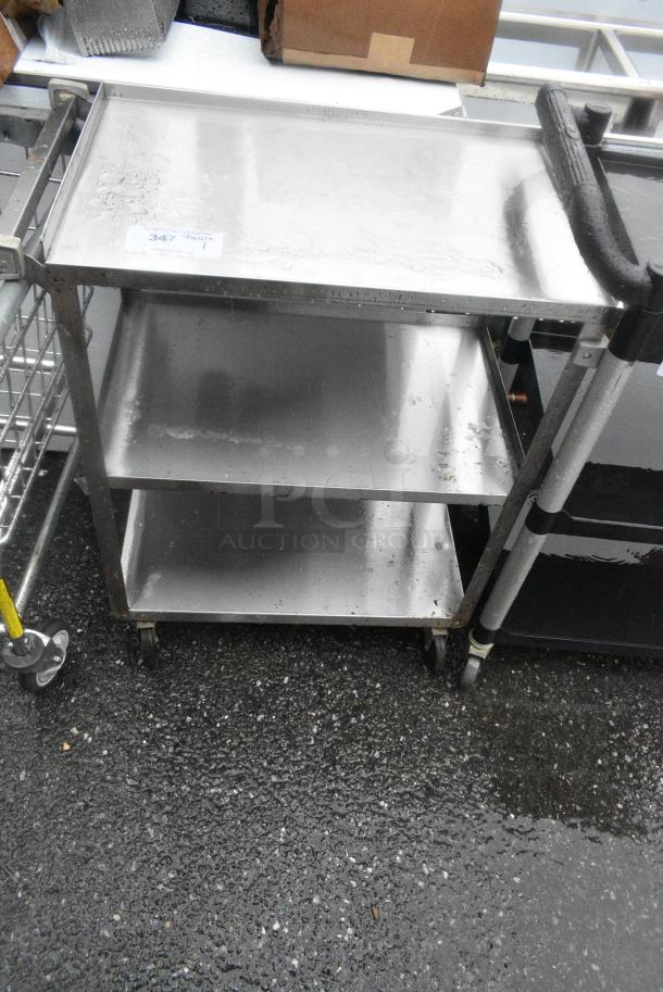 Metal 3 Tier Cart on Commercial Casters. - Image 1 of 3
