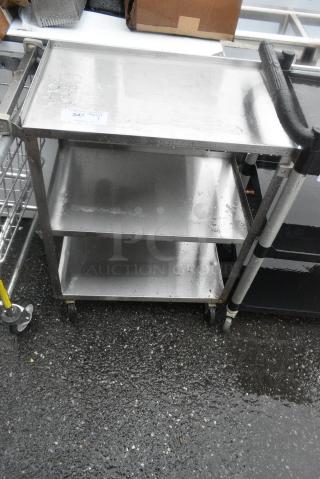 Metal 3 Tier Cart on Commercial Casters.