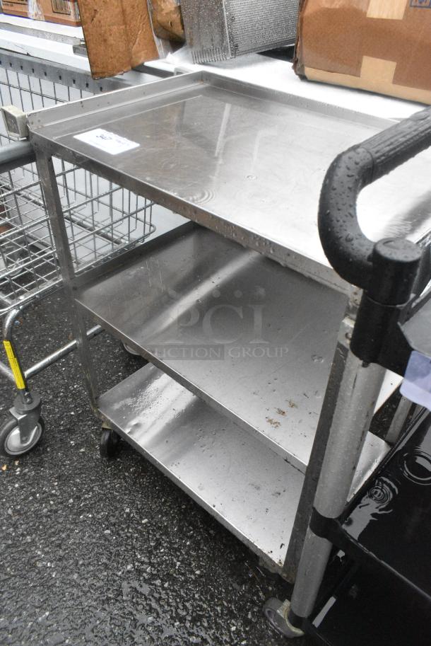 Metal 3 Tier Cart on Commercial Casters. - Image 3 of 3