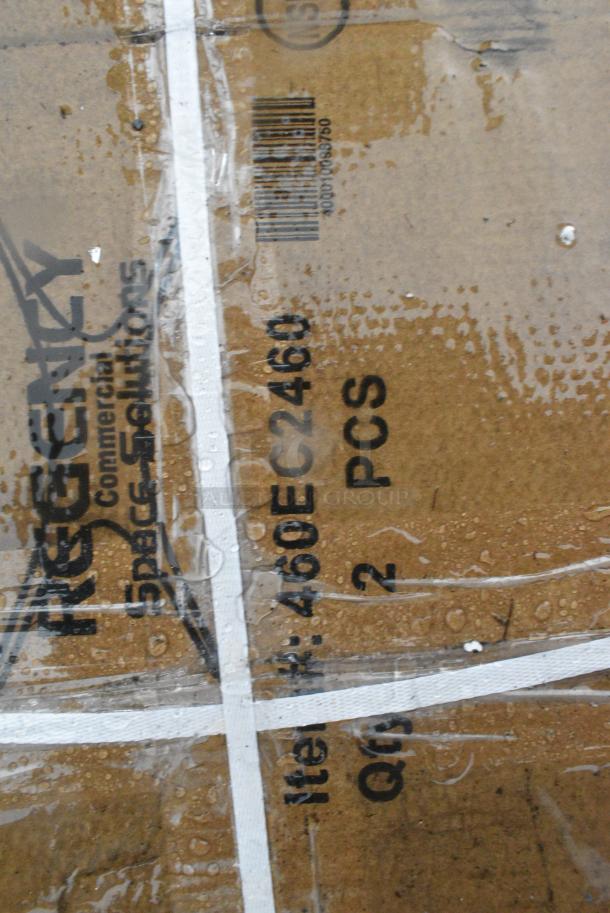 BRAND NEW SCRATCH AND DENT!  Box of 2 Regency 460EC2460 24" x 60" NSF Chrome Wire Shelf - Image 3 of 3