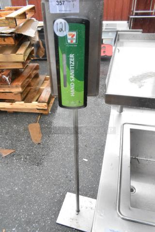 Metal Floor Style Hand Sanitizer Dispenser.