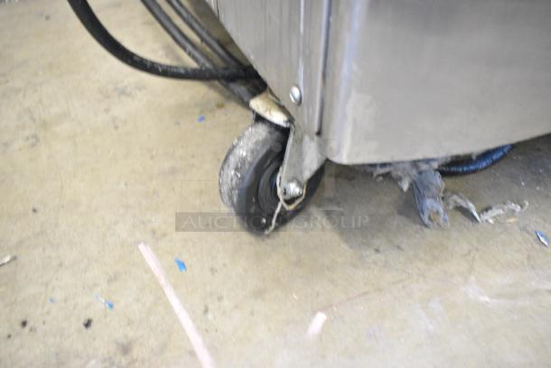 Taylor C713-33 Stainless Steel Commercial Floor Style Water Cooled 2 Flavor w/ Twist Soft Serve Ice Cream Machine on Commercial Casters. 208-230 Volts, 3 Phase. - Image 3 of 8