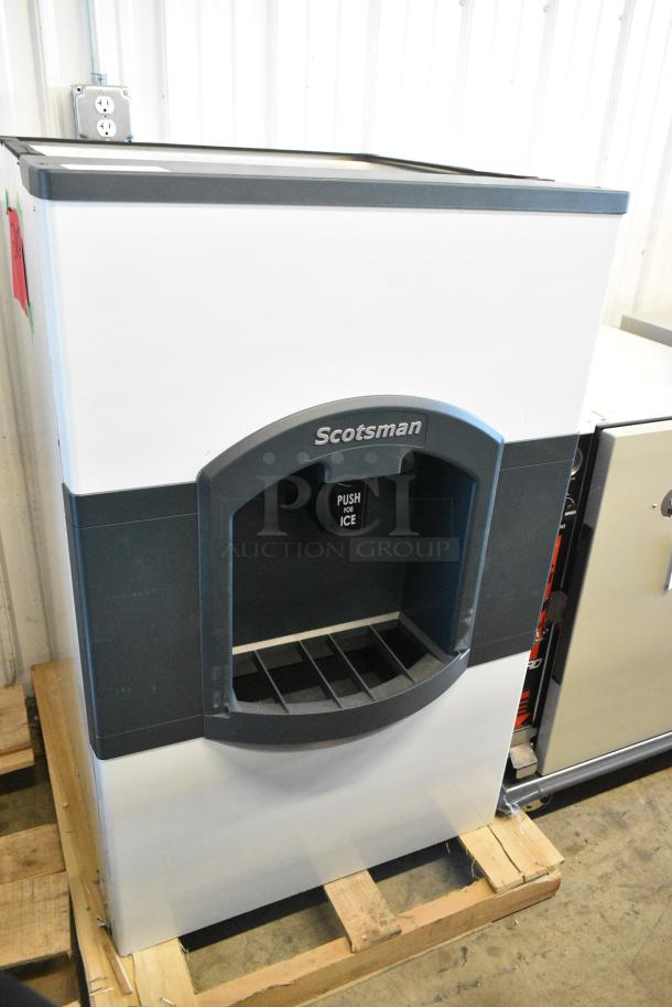 BRAND NEW SCRATCH AND DENT! Scotsman HD30B-1 iceValet 30" Wide Stainless Steel Commercial 180 lb. Capacity  Ice Bin Hotel Dispenser. 120 Volts, 1 Phase. - Image 1 of 4