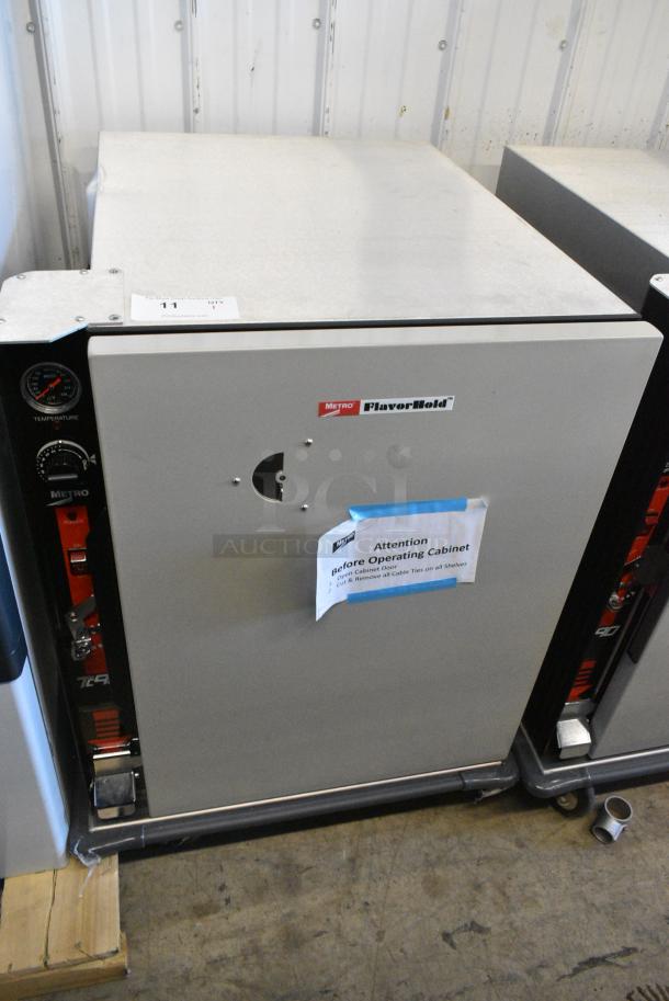BRAND NEW SCRATCH AND DENT! 2023 Metro TC90BB TC90 FlavorHold Series Half Height Heated Holding Cabinet with Bumper - Holds Nine 18" x 26" Bun Pans. 120 Volts, 1 Phase. Tested and Working! - Image 1 of 6