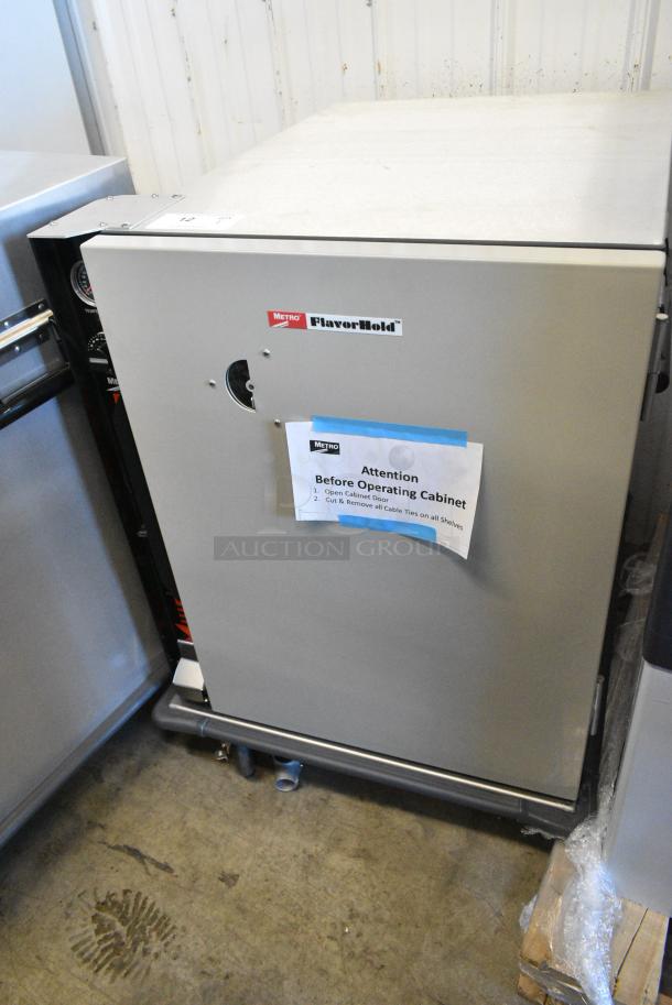 BRAND NEW SCRATCH AND DENT! 2023 Metro TC90BB TC90 FlavorHold Series Half Height Heated Holding Cabinet with Bumper - Holds Nine 18" x 26" Bun Pans. 120 Volts, 1 Phase. Tested and Working! - Image 1 of 5