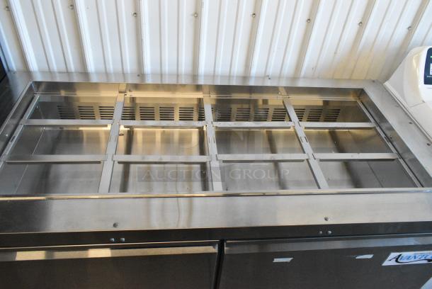 BRAND NEW SCRATCH AND DENT! 2023 Avantco 178SSCFT60HC 60" Stainless Steel Refrigerated Salad Bar / Cold Food Table on Commercial Casters. 115 Volts, 1 Phase. Tested and Working! - Image 4 of 7