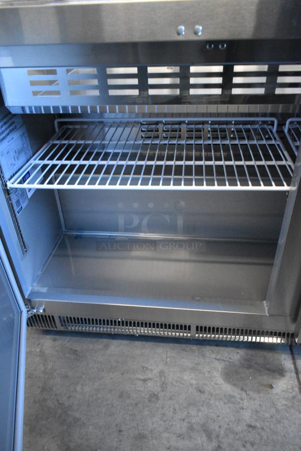 BRAND NEW SCRATCH AND DENT! 2023 Avantco 178SSCFT60HC 60" Stainless Steel Refrigerated Salad Bar / Cold Food Table on Commercial Casters. 115 Volts, 1 Phase. Tested and Working! - Image 6 of 7