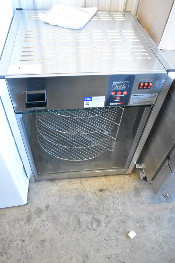 BRAND NEW SCRATCH AND DENT! ServIt 423PDW18D1 18" Full-Service Pizza Warmer with 4-Shelf Rotating Rack. 120 Volts, 1 Phase. Tested and Working! - Image 1 of 5