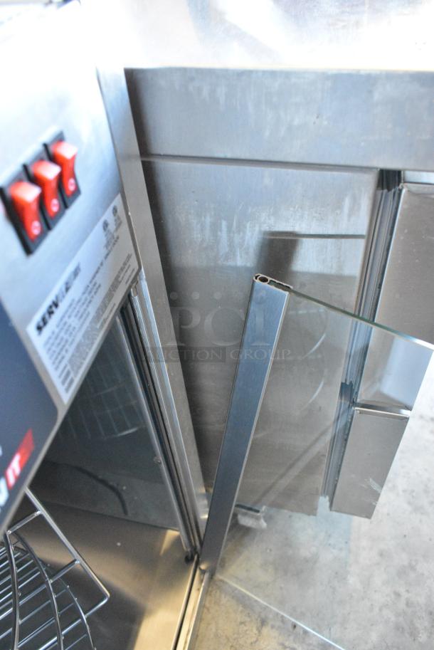 BRAND NEW SCRATCH AND DENT! ServIt 423PDW18D1 18" Full-Service Pizza Warmer with 4-Shelf Rotating Rack. 120 Volts, 1 Phase. Tested and Working! - Image 3 of 5