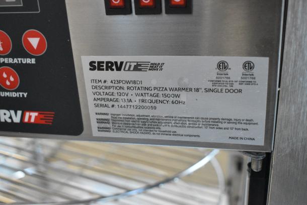 BRAND NEW SCRATCH AND DENT! ServIt 423PDW18D1 18" Full-Service Pizza Warmer with 4-Shelf Rotating Rack. 120 Volts, 1 Phase. Tested and Working! - Image 5 of 5