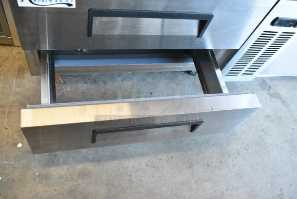 BRAND NEW SCRATCH AND DENT! 2024 Avantco 178CBE36HC Stainless Steel 36" 2 Drawer Refrigerated Chef Base on Commercial Casters. 115 Volts, 1 Phase. Tested and Does Not Power On - Image 5 of 6