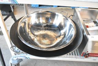 2 Metal Items; Bowl and Town Wok. 2 Times Your Bid!