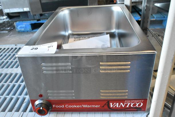 BRAND NEW SCRATCH AND DENT! Avantco 177W50CKR 12" x 20" Full Size Electric Countertop Food Warmer. 120 Volts, 1 Phase. Tested and Working! - Image 1 of 4