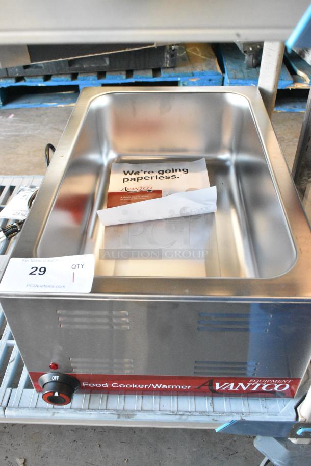 BRAND NEW SCRATCH AND DENT! Avantco 177W50CKR 12" x 20" Full Size Electric Countertop Food Warmer. 120 Volts, 1 Phase. Tested and Working! - Image 3 of 4
