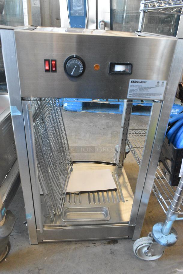 BRAND NEW SCRATCH AND DENT! ServIt 423PDW12D1S 12" Full-Service Countertop Display Warmer with 4 Shelves. 120 Volts, 1 Phase. Tested and Working! - Image 2 of 4