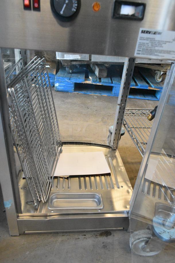 BRAND NEW SCRATCH AND DENT! ServIt 423PDW12D1S 12" Full-Service Countertop Display Warmer with 4 Shelves. 120 Volts, 1 Phase. Tested and Working! - Image 3 of 4