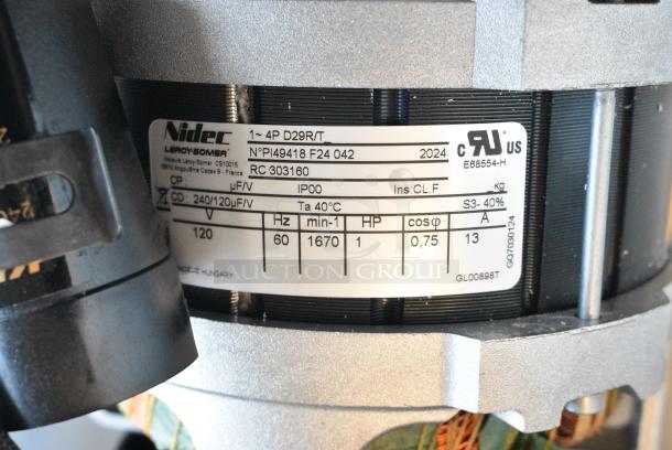 BRAND NEW SCRATCH AND DENT! Robot Coupe 303160S Nidec Motor. 120/240 Volts, 1 Phase. - Image 5 of 7