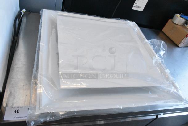 2 BRAND NEW SCRATCH AND DENT! Plasticade STR-PQ-12W White Diffuser. 2 Times Your Bid! - Image 1 of 4
