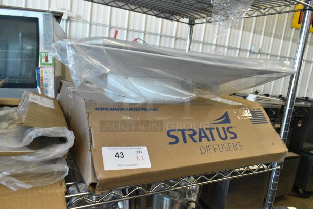 2 BRAND NEW SCRATCH AND DENT! Plasticade STR-PQ-12W White Diffuser. 2 Times Your Bid! - Image 2 of 4