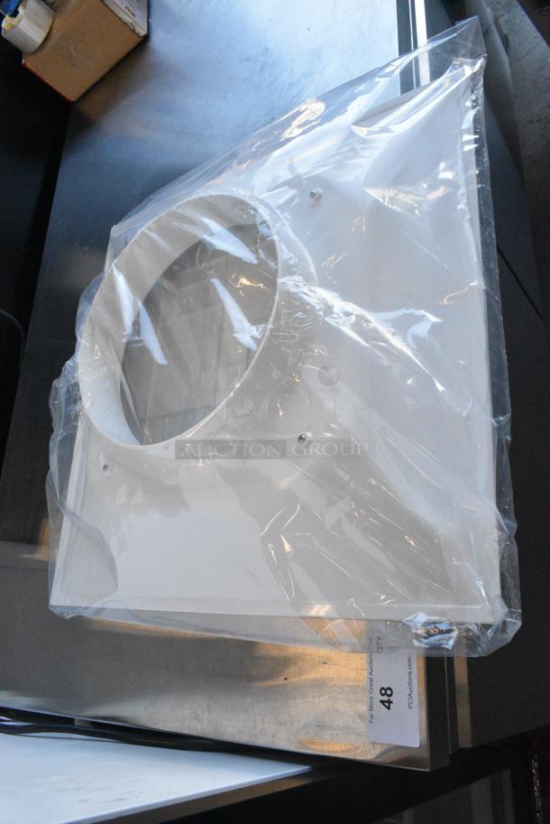 2 BRAND NEW SCRATCH AND DENT! Plasticade STR-PQ-12W White Diffuser. 2 Times Your Bid! - Image 3 of 4