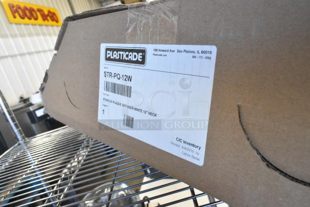 2 BRAND NEW SCRATCH AND DENT! Plasticade STR-PQ-12W White Diffuser. 2 Times Your Bid! - Image 4 of 4